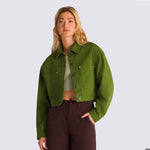 Chaqueta Raynes Crop Trucker Verde 2