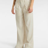 Pantalón Alder Relaxed Pleate Hueso 1