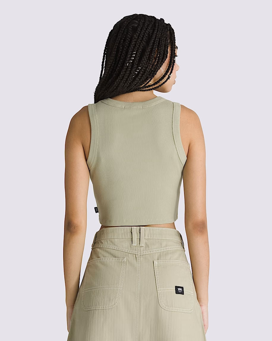 Camiseta Drew Rib Tank Beige 2