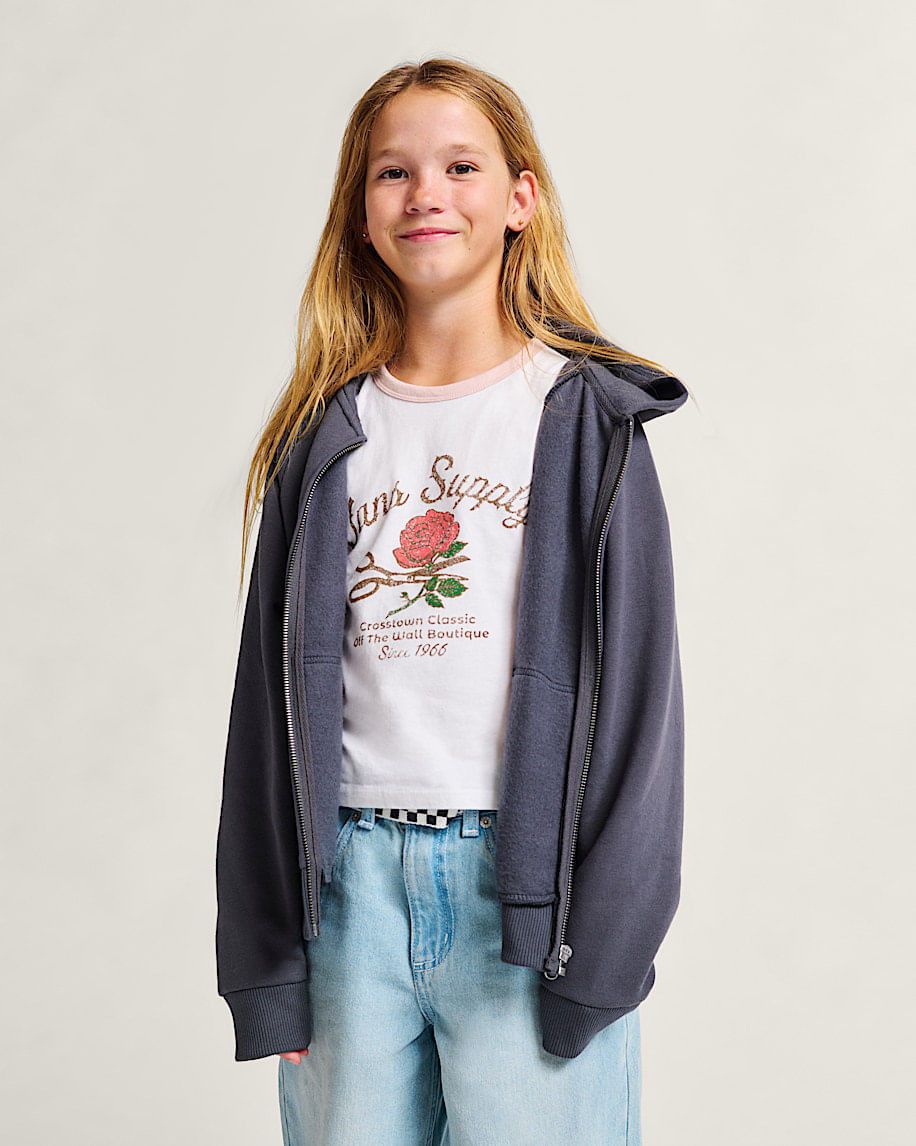 Saco Greatest Hits Zip Hoodie Girl Gris 3