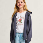 Saco Greatest Hits Zip Hoodie Girl Gris 3