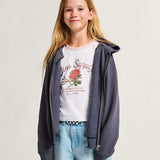 Saco Greatest Hits Zip Hoodie Girl Gris 3