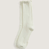 Calcetines Pointelle Crew Blanco 1