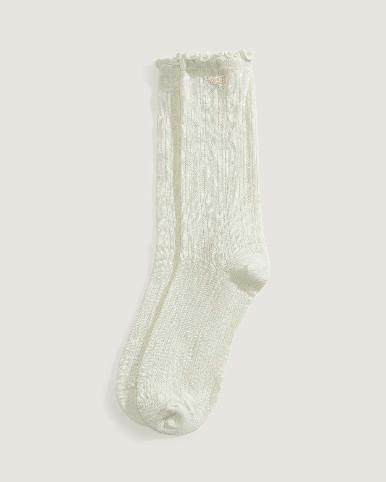 Calcetines Pointelle Crew Blanco 1