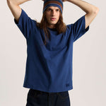 Camiseta Ss Loose Fit Tshirt Hombre Azul 3