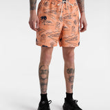 Shorts Primary Print Elastic Naranja 1