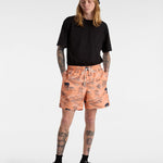 Shorts Primary Print Elastic Naranja 4