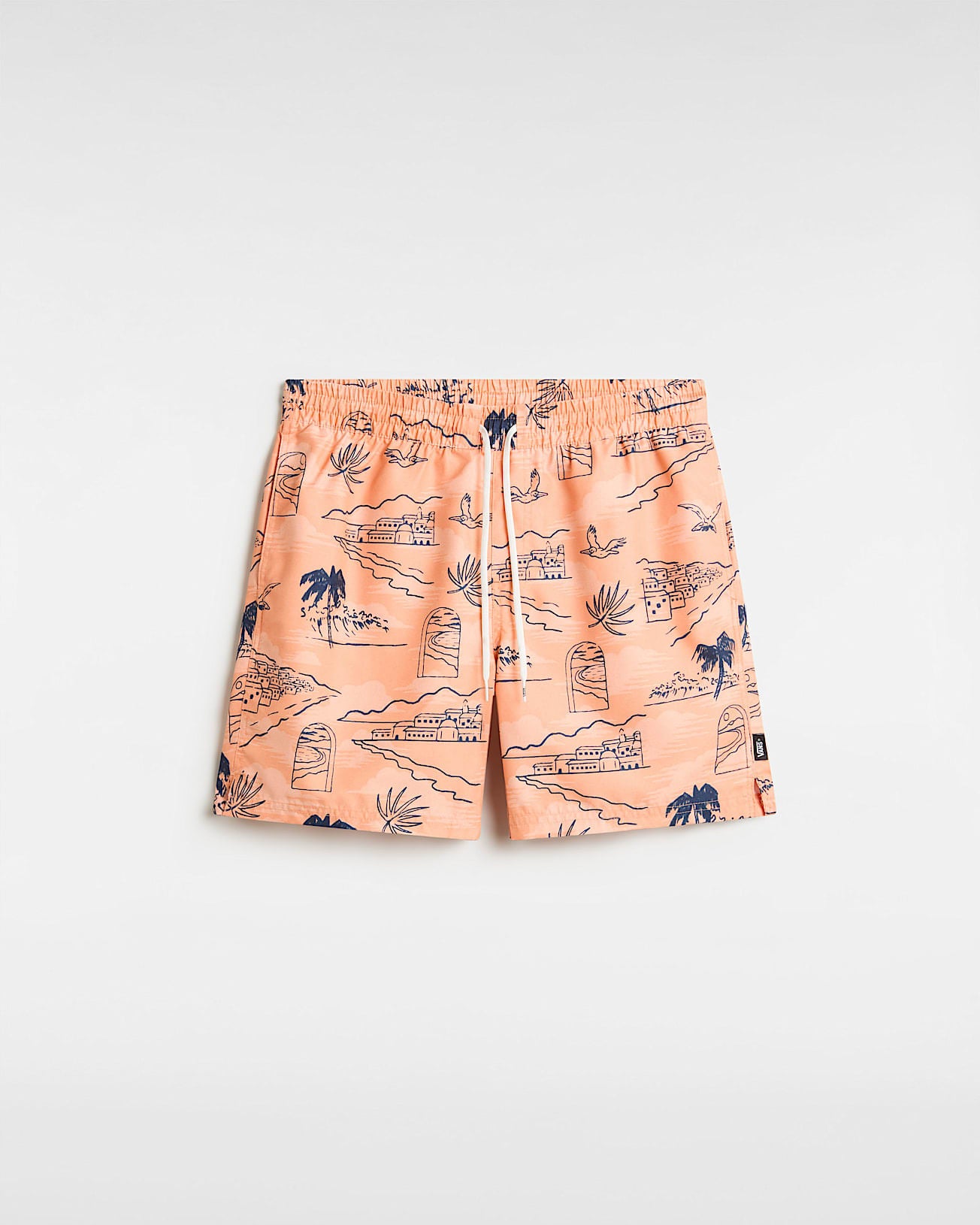 Shorts Primary Print Elastic Naranja 5