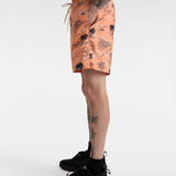 Shorts Primary Print Elastic Naranja 3