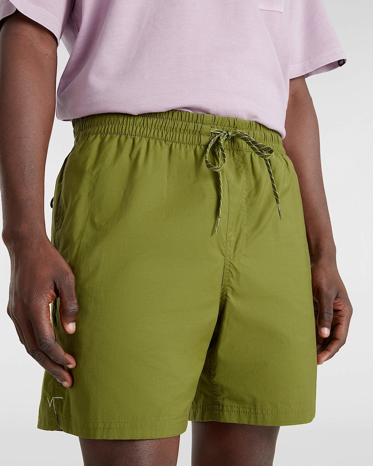 Short Primary Solid Elastic Verde 4