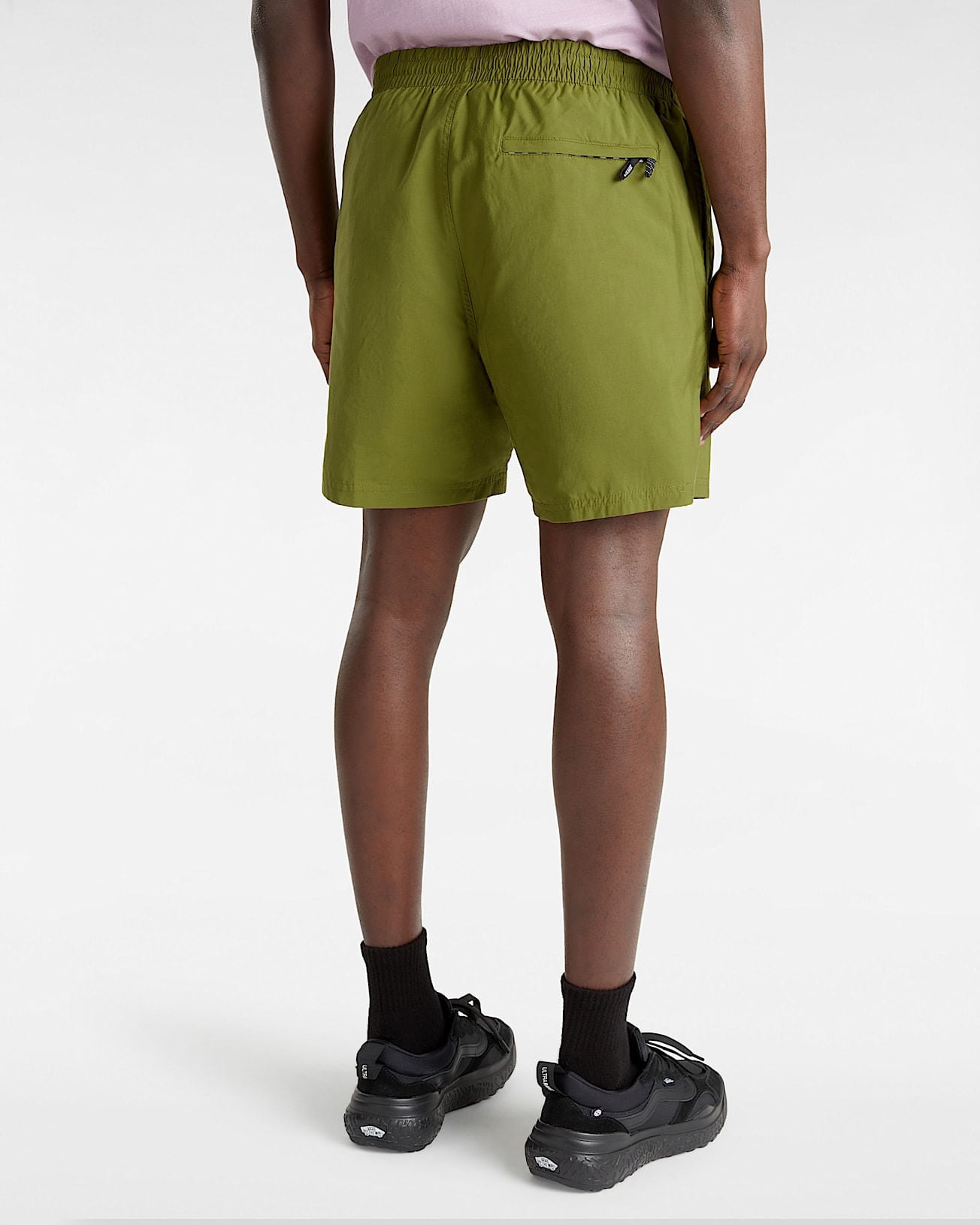 Short Primary Solid Elastic Verde 2