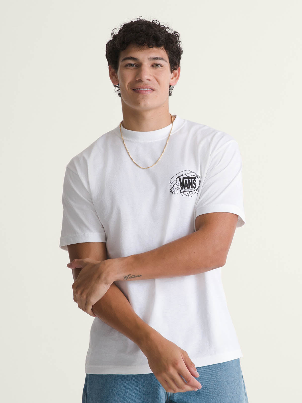 Camiseta Hot Lines Ss Tee Hombre Blanco 3