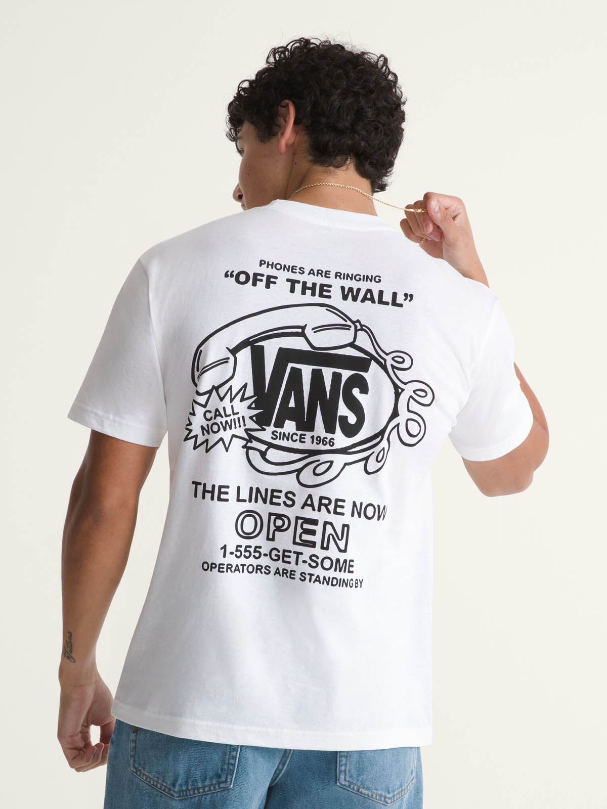 Camiseta Hot Lines Ss Tee Hombre Blanco 4