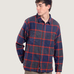 Camisa Larkspur Plaid Flannel Azul 1