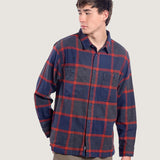Camisa Larkspur Plaid Flannel Azul 1