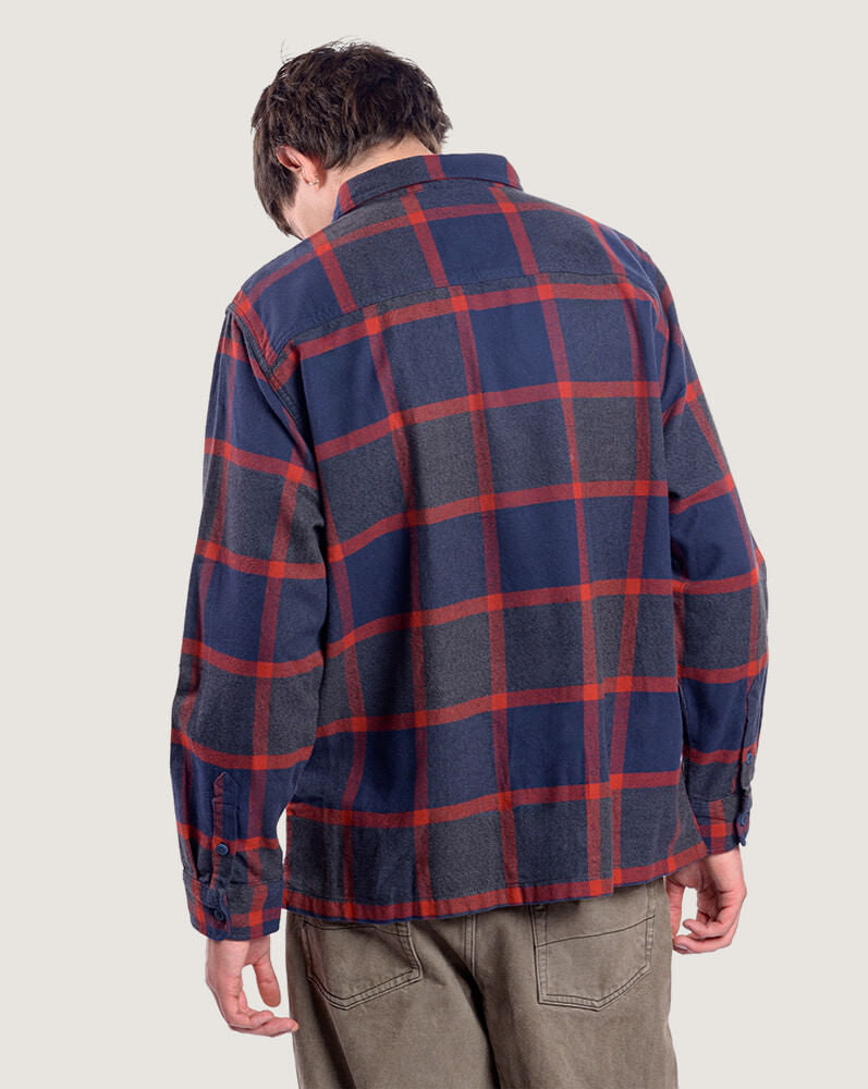 Camisa Larkspur Plaid Flannel Azul 4