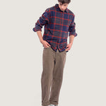 Camisa Larkspur Plaid Flannel Azul 2