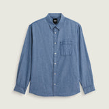 Camisa Lawson Solid Oxford Hombre Azul 1