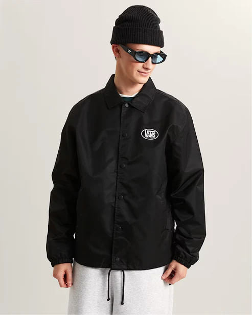 Chaqueta Torrey Nylon Coaches Hombre Negro 3