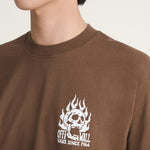 Camiseta Off The Wall Fever S Hombre Café 4