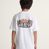 Camiseta Racing Flames Ss Nino Blanco 2