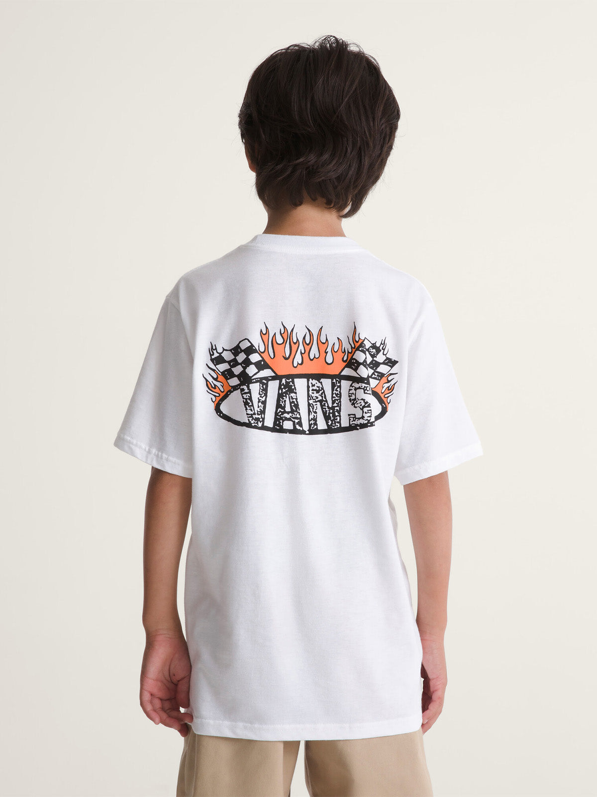Camiseta Racing Flames Ss Nino Blanco 2