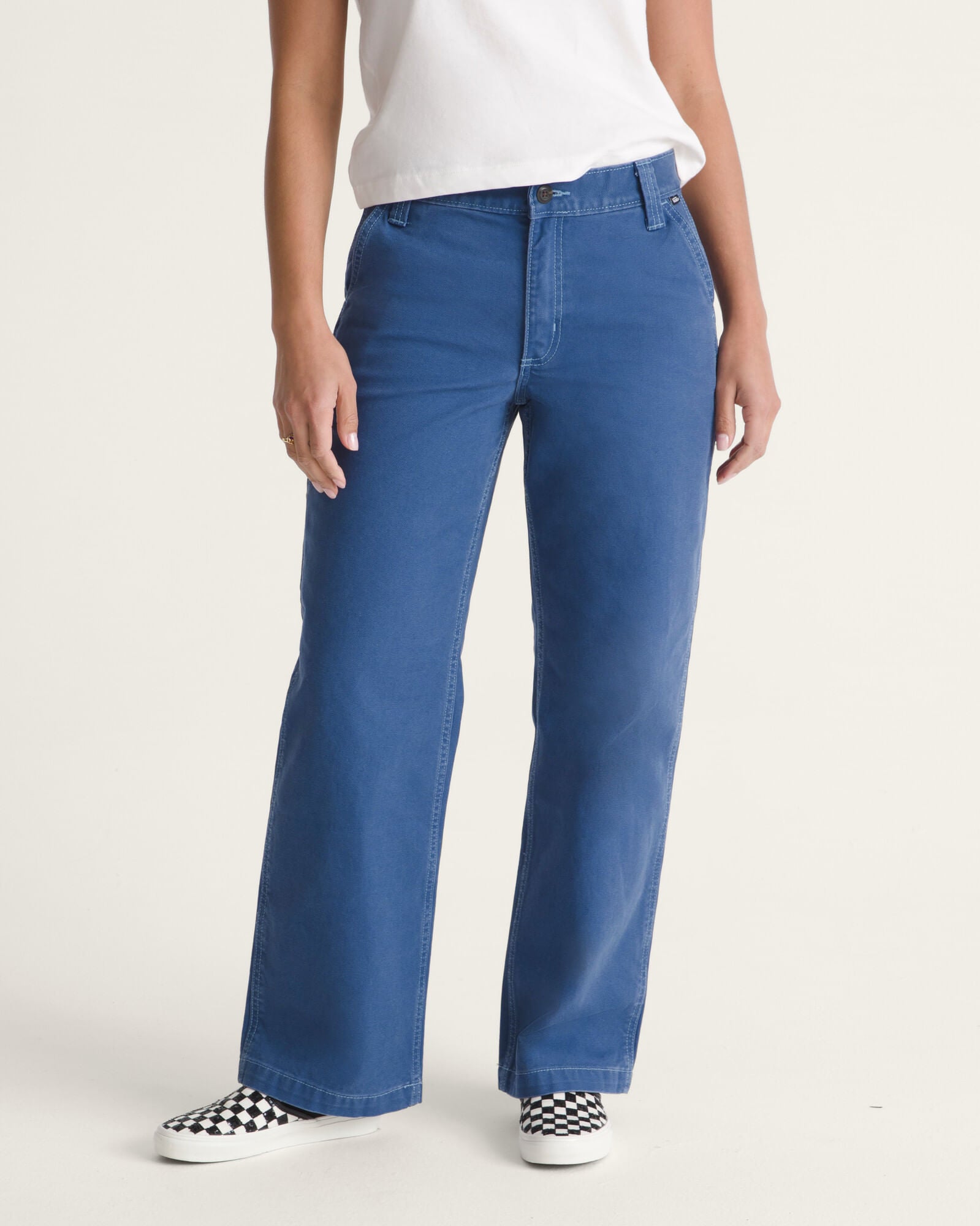 Pantalon Chore Mid Rise Straight Azul 1
