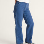 Pantalon Chore Mid Rise Straight Azul 2