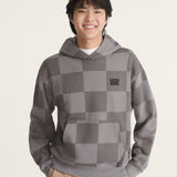 Saco Hoodie Tonal Check Stretch Logo