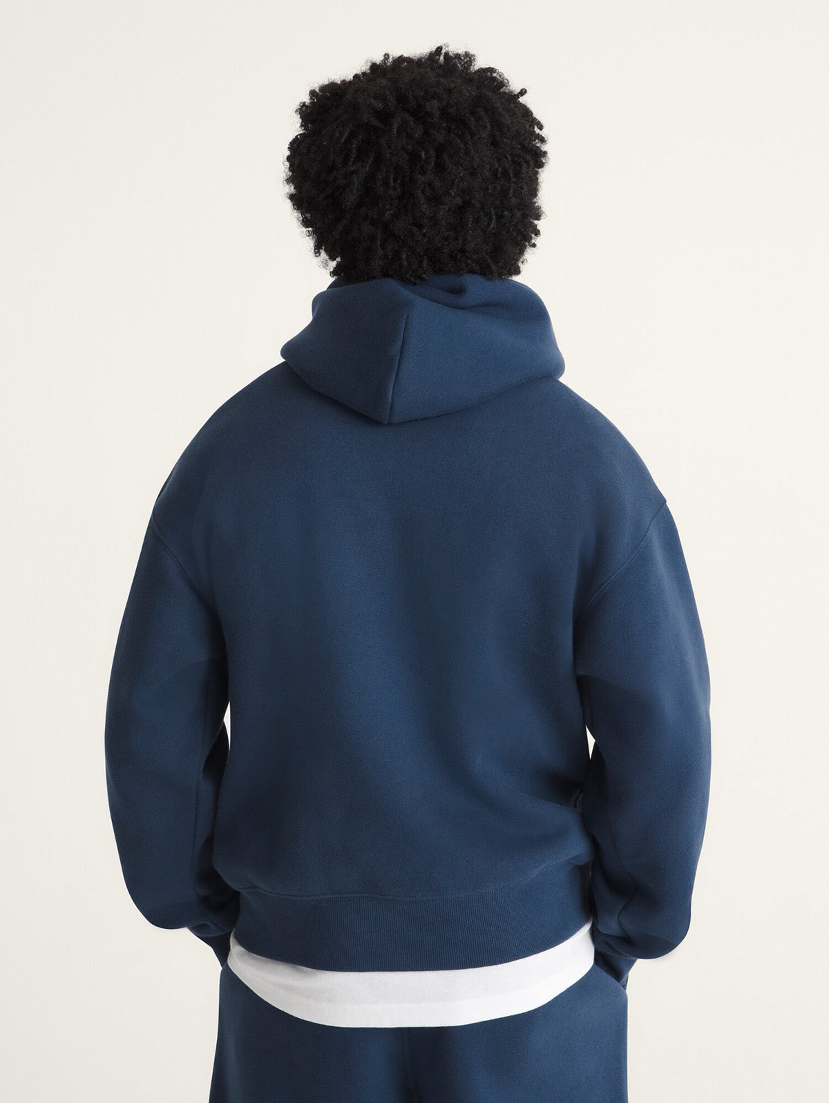 Saco Hoodie Stretch Logo Azul 3
