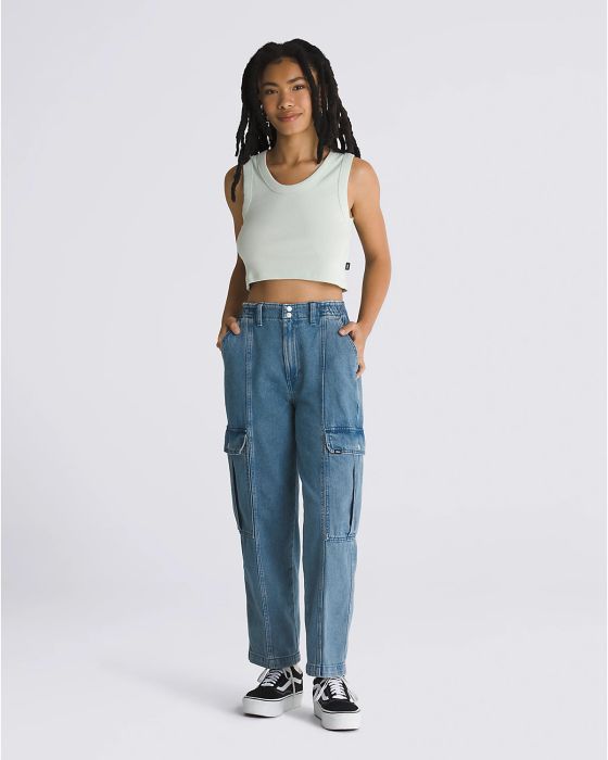 Camiseta Drew Rib Tank Gris 3